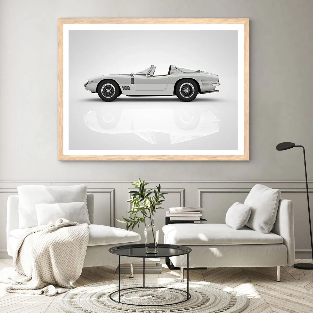 Plakát v rámu světlý dub - Příslib zábavy - 40x30 cm