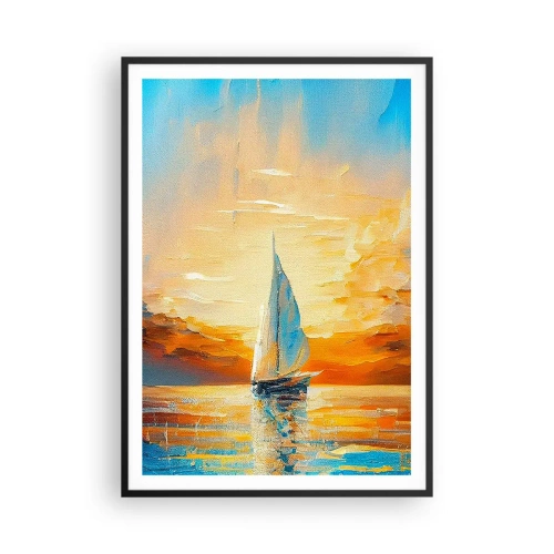 Plakát v černém rámu - Plavba ve zlatě - 70x100 cm