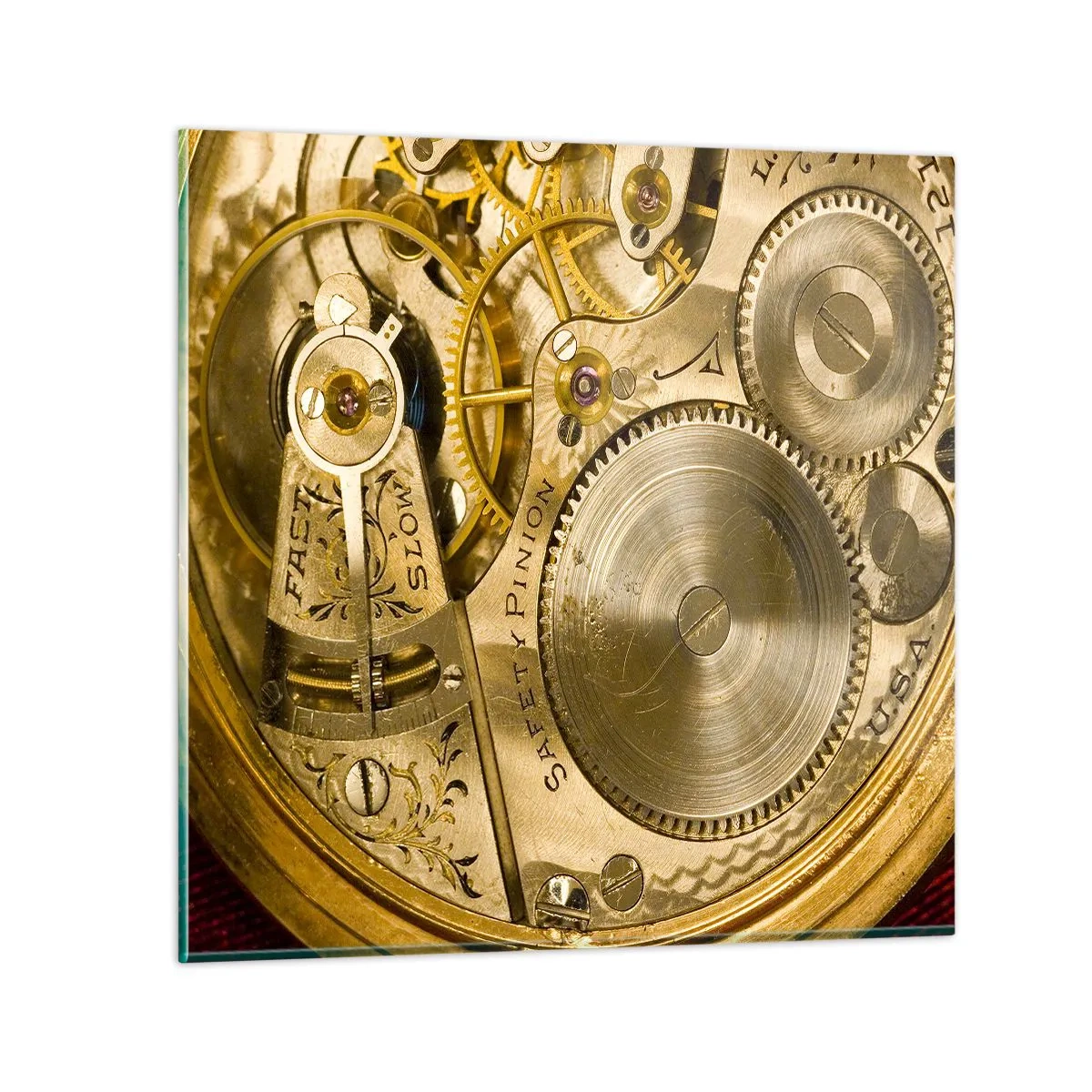 Obraz na skle - Jdi s duchem času - 30x30 cm