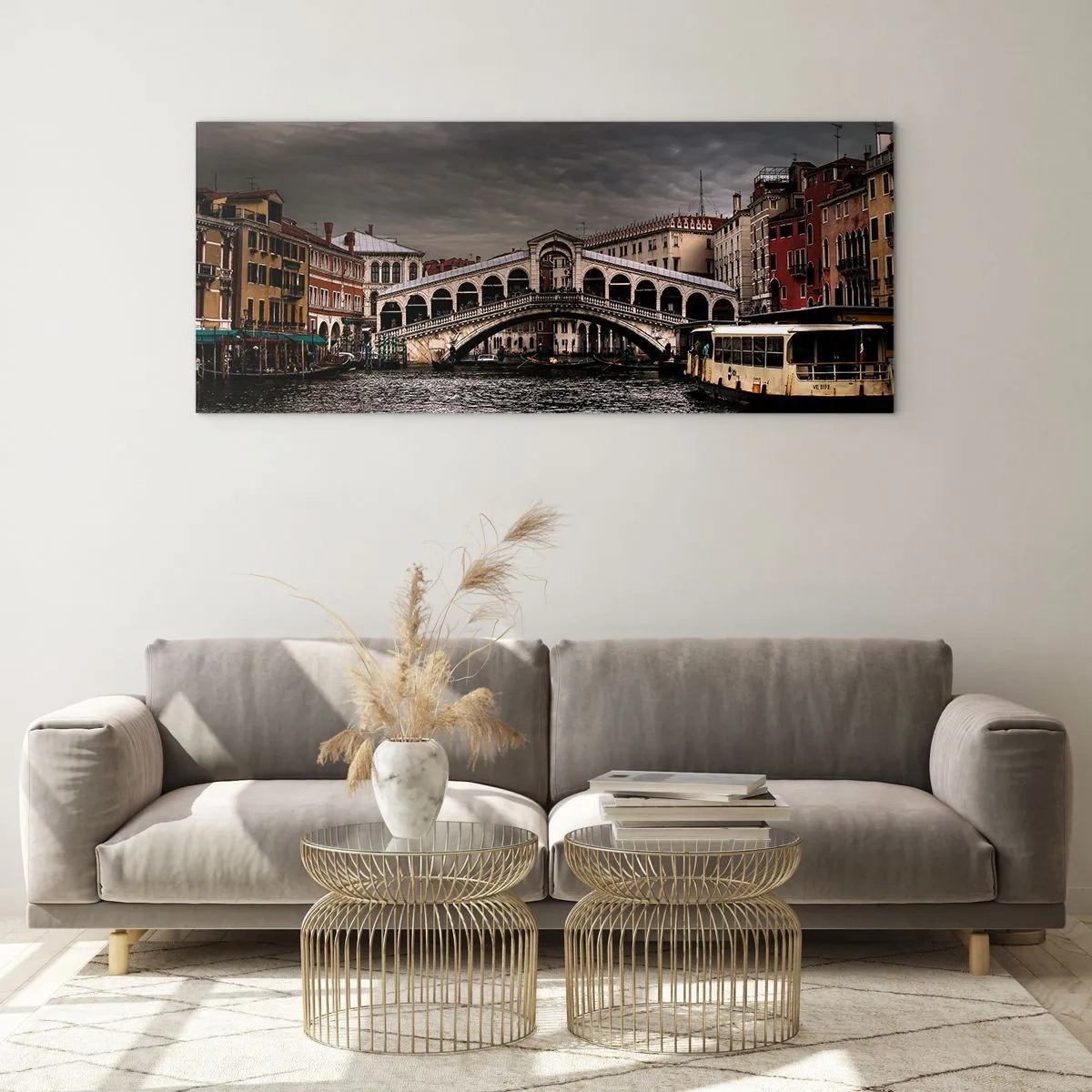Obraz na skle - Slib benátského večera - 100x40 cm