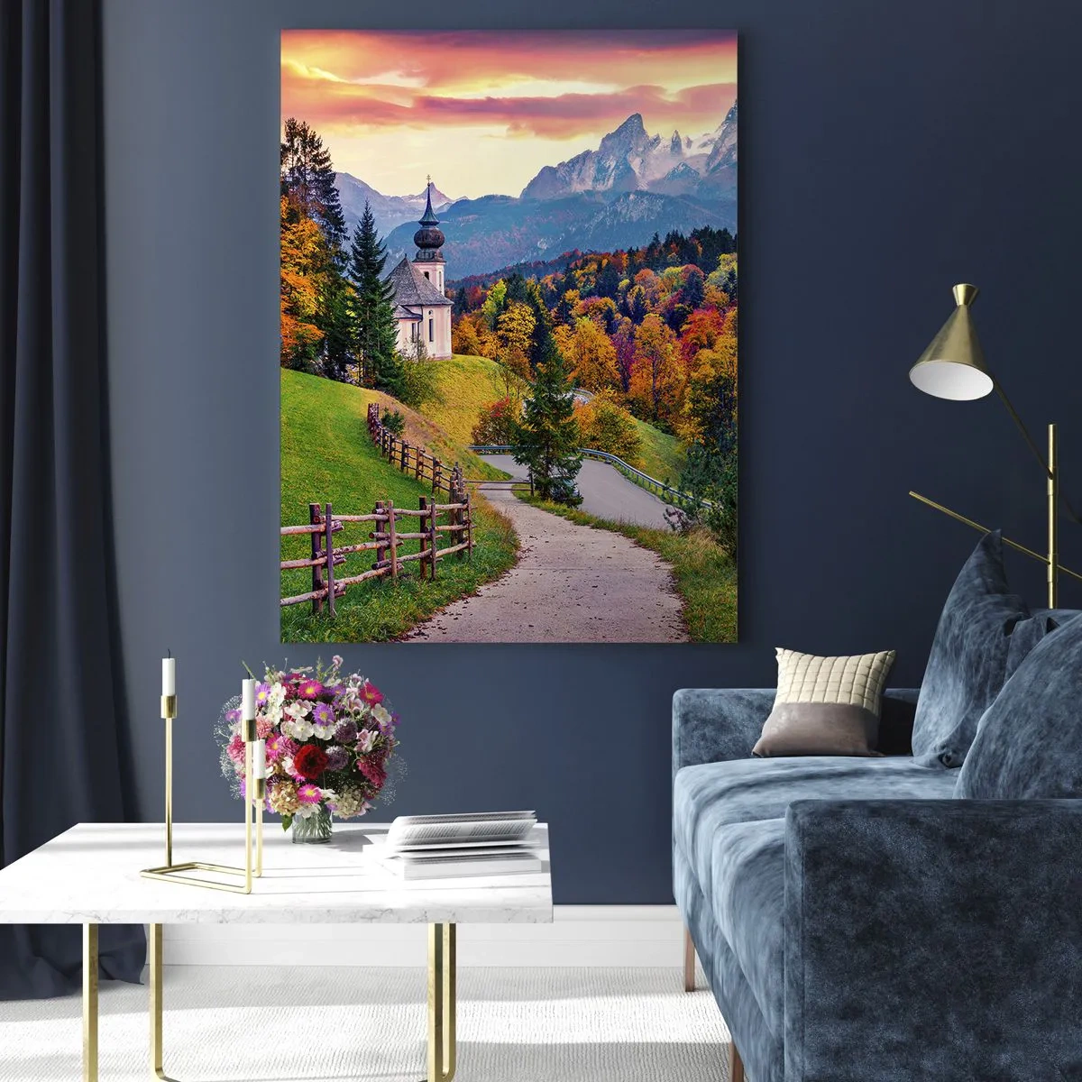 Obraz na skle - Naprosto ideální krajina - 50x70 cm