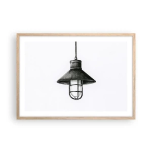 Plakát v rámu světlý dub - Jako před lety… - 70x50 cm