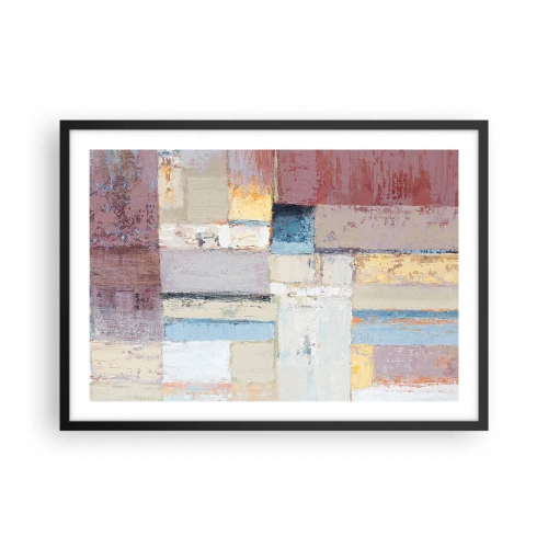 Plakát v černém rámu - Klid geometrie - 70x50 cm