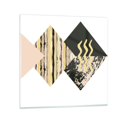 Obraz na skle - Není to tak jednoduché - 40x40 cm