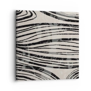Obraz na plátně - Močál s liniemi - 30x30 cm