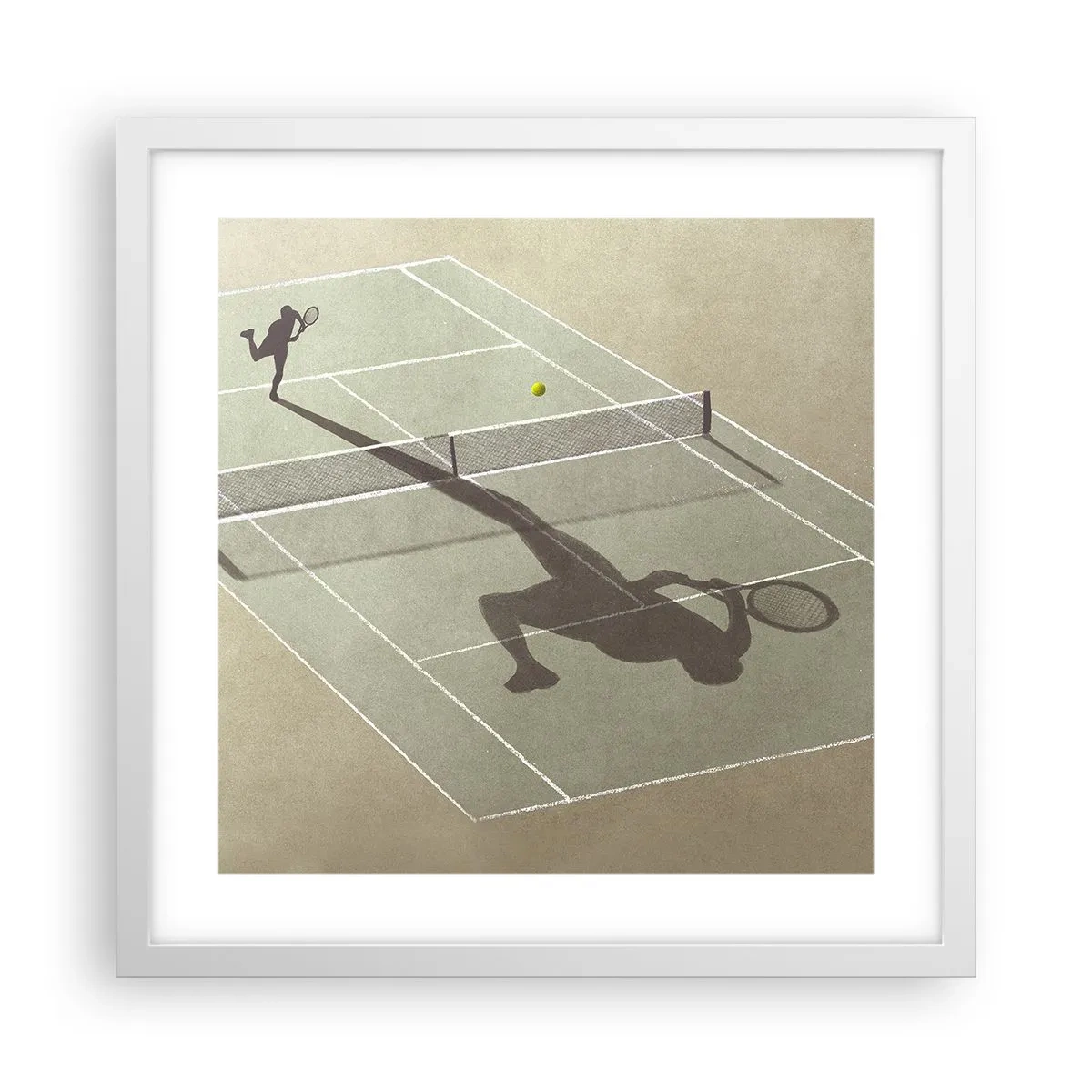 Plakát v bílém rámu - Dobývání sama sebe - 40x40 cm