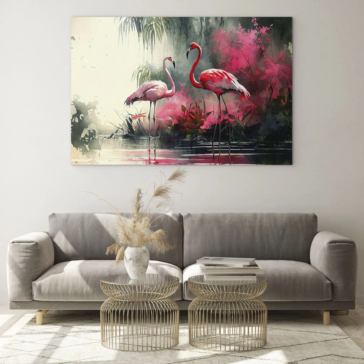 Obraz na skle - Hodiny přírodního kouzla - 120x80 cm