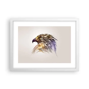 Plakát v bílém rámu - Portrét bojovníka - 40x30 cm