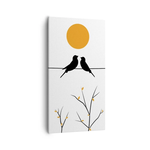 Obraz na plátně - Slavíčí večer - 55x100 cm