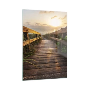 Obraz na skle - A přímo ke břehu - 50x70 cm