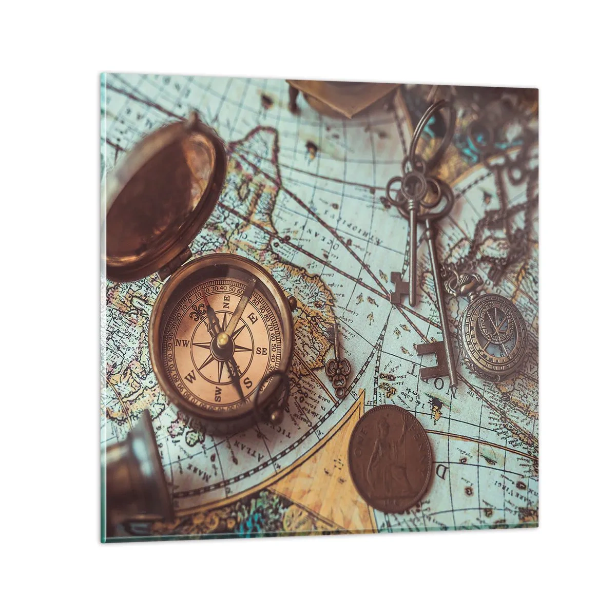 Obraz na skle - Pro dobrodruha - 60x60 cm