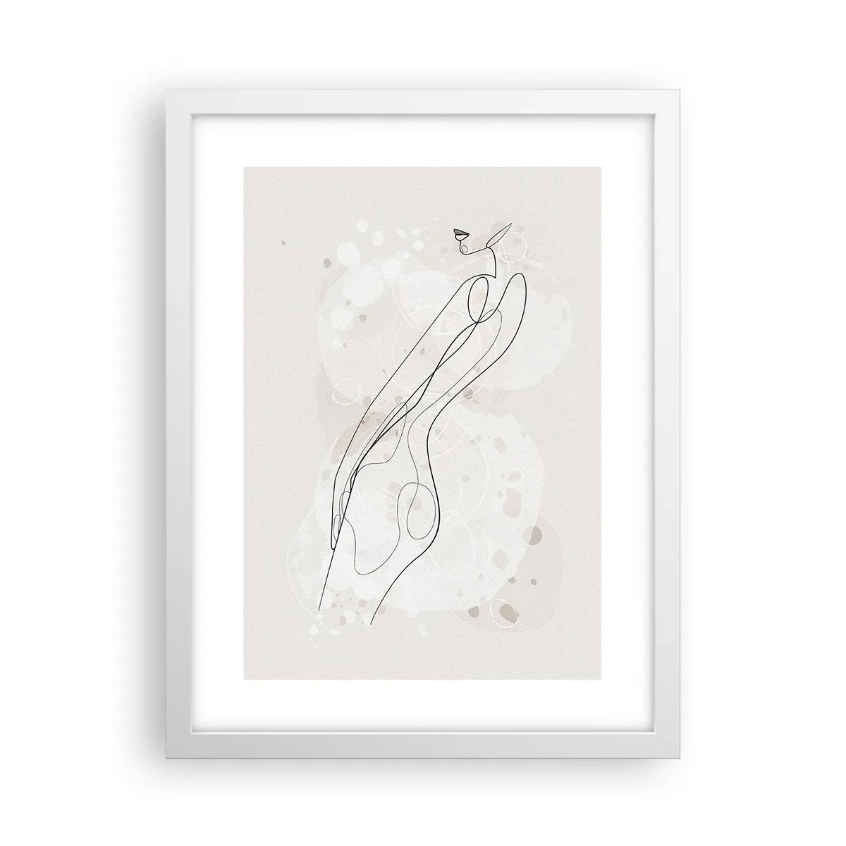 Plakát v bílém rámu - Zabloudit pohledem - 30x40 cm