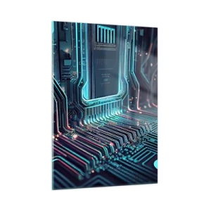 Obraz na skle - Jen tak přemýšlím… - 50x70 cm