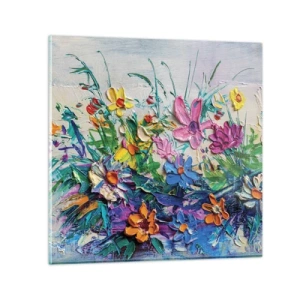 Obraz na skle - Vůbec ne zátiší - 60x60 cm