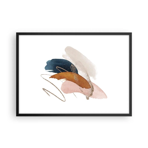 Plakát v černém rámu - Okřídlená kompozice - 70x50 cm