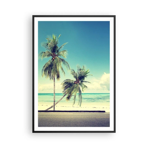 Plakát v černém rámu - Prázdniny, je čas začít - 70x100 cm