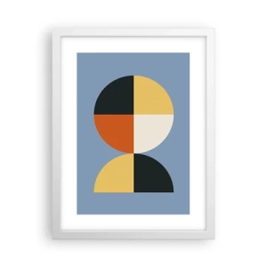 Plakát v bílém rámu - Koukej a počítej - 30x40 cm