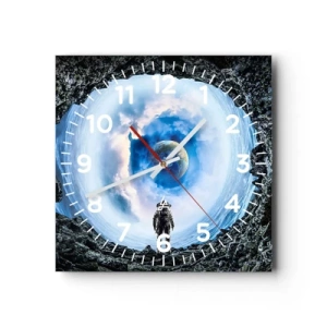 Nástěnné hodiny - Už blízko domova - 30x30 cm