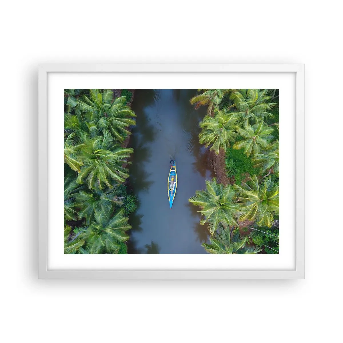 Plakát v bílém rámu - Na tropické stezce - 50x40 cm