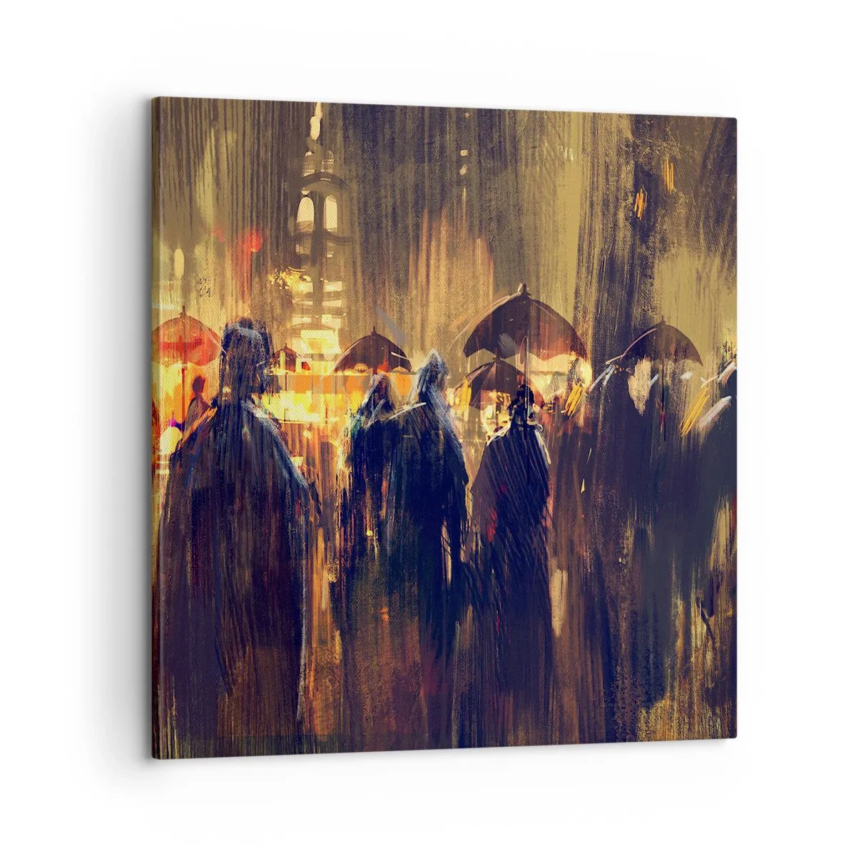 Obraz na plátně - Následovníci deště - 60x60 cm