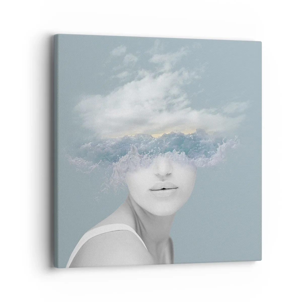 Obraz na plátně - S hlavou v oblacích - 40x40 cm