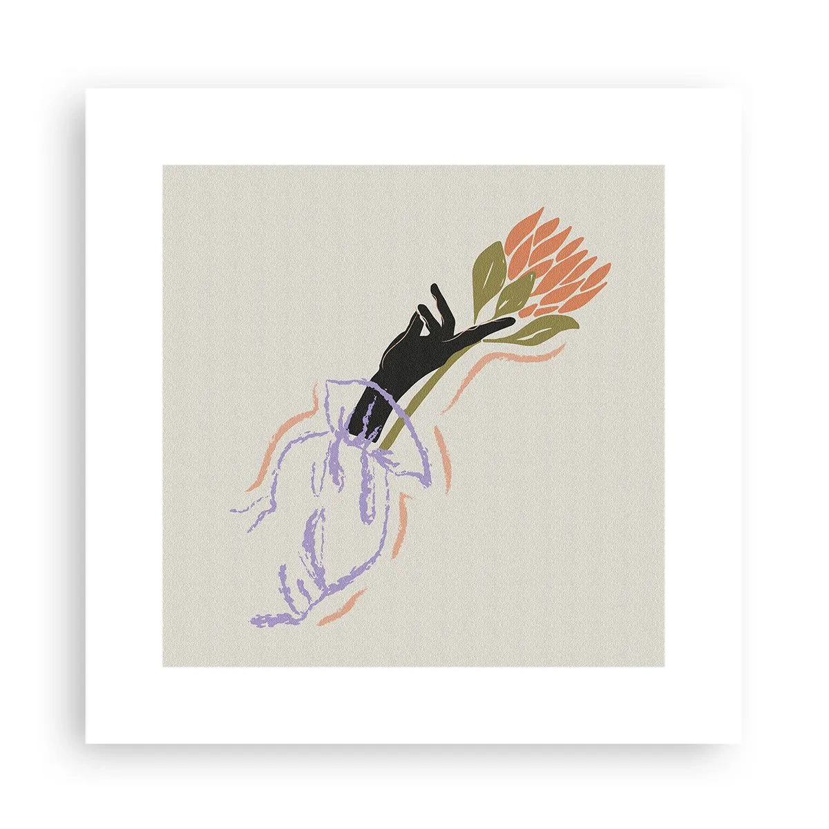 Plakát - Sesterský dotek - 30x30 cm