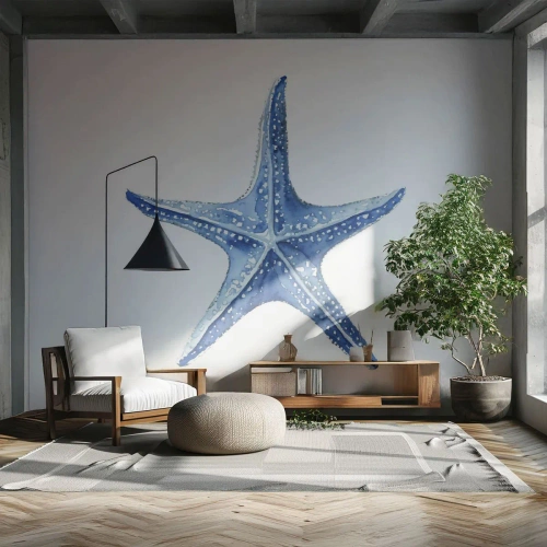 Fototapeta Premium Sand - Hvězda moře - Mořská hvězdice, Pobřeží, korálový útes - 400x280 cm