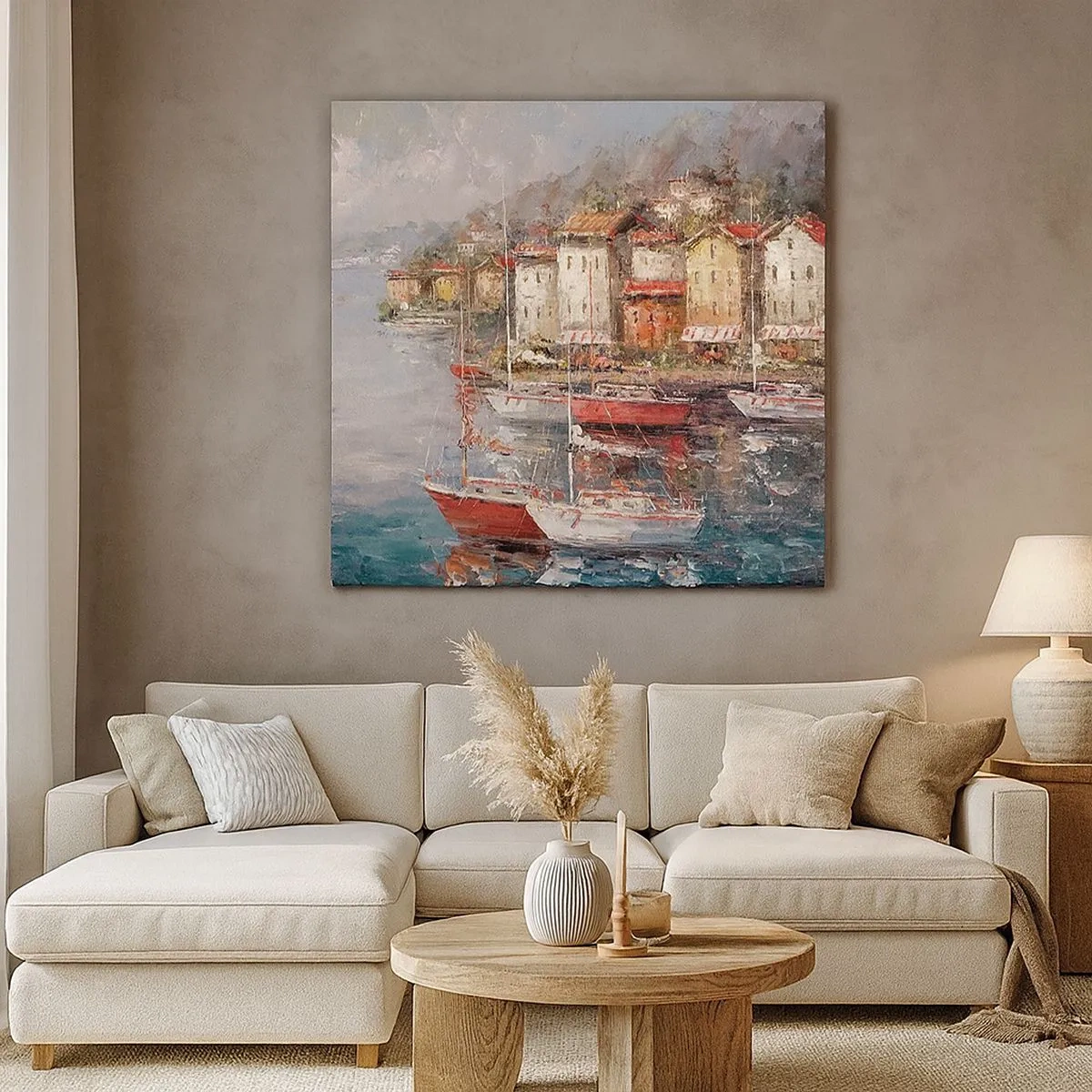 Obraz na plátně - Romantický přístav - 30x30 cm