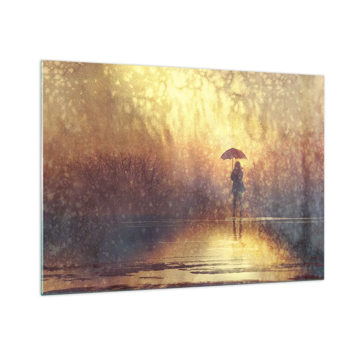 Obraz na skle - Cítím, že se na mě někdo dívá - 100x70 cm
