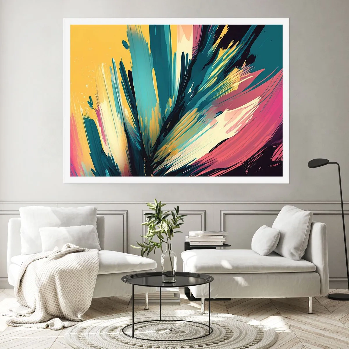 Plakát - Kompozice – exploze radosti - 100x70 cm
