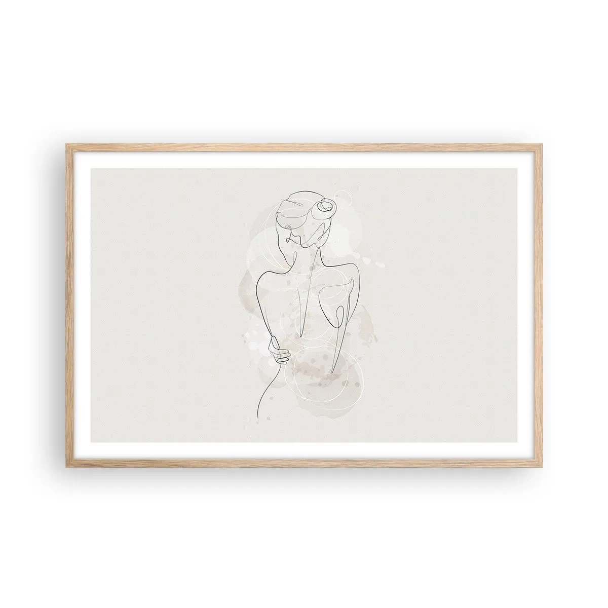 Plakát v rámu světlý dub - Jako citlivý nástroj - 91x61 cm