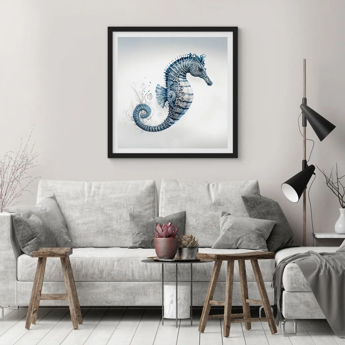 Plakát v černém rámu - Jemný vtip přírody - 50x50 cm