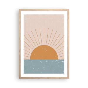 Plakát v rámu světlý dub - Každodenní zázrak - 50x70 cm