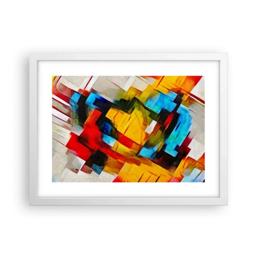 Plakát v bílém rámu - Vícebarevné vrstvy - 40x30 cm