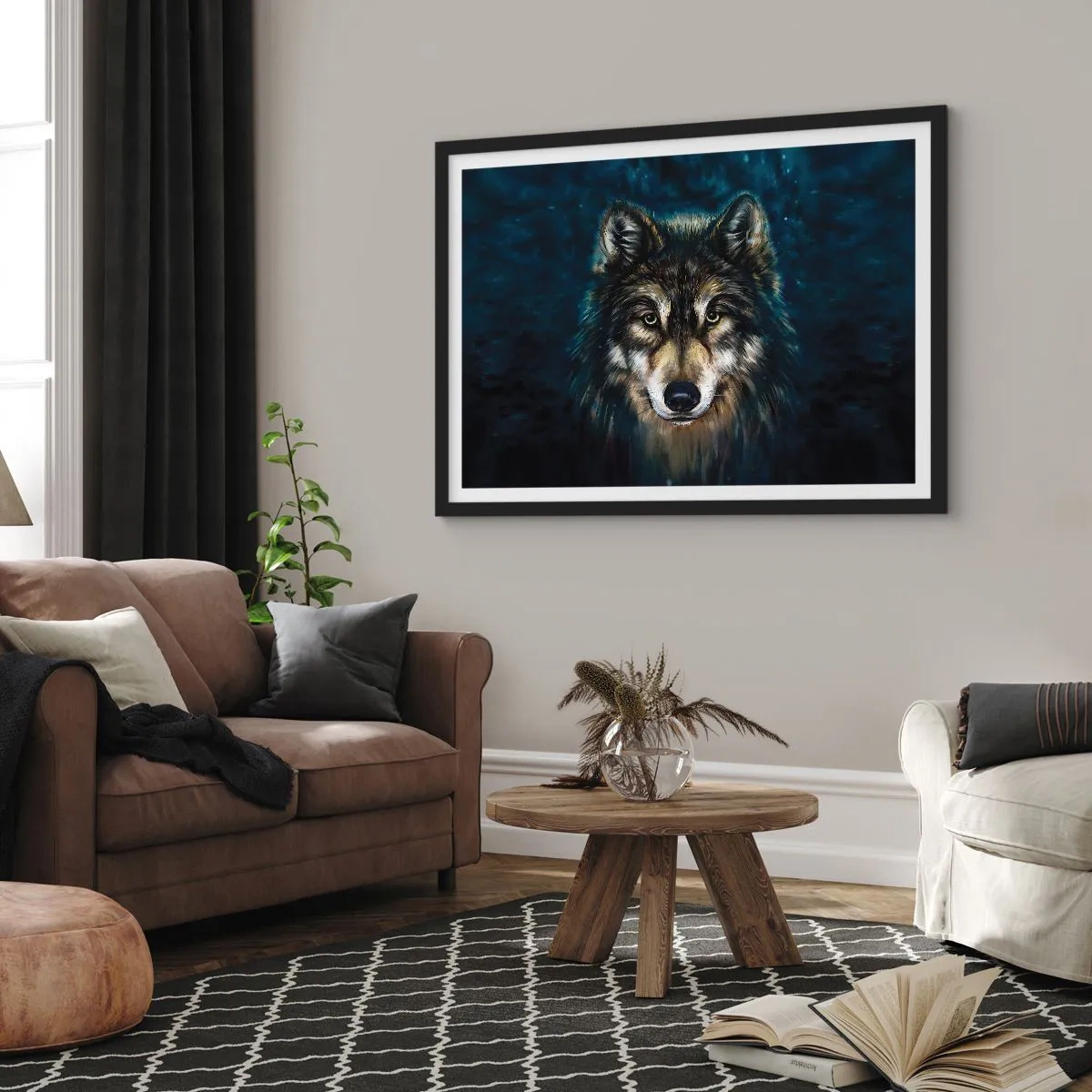 Plakát v černém rámu - Alfa? A omega - 70x50 cm