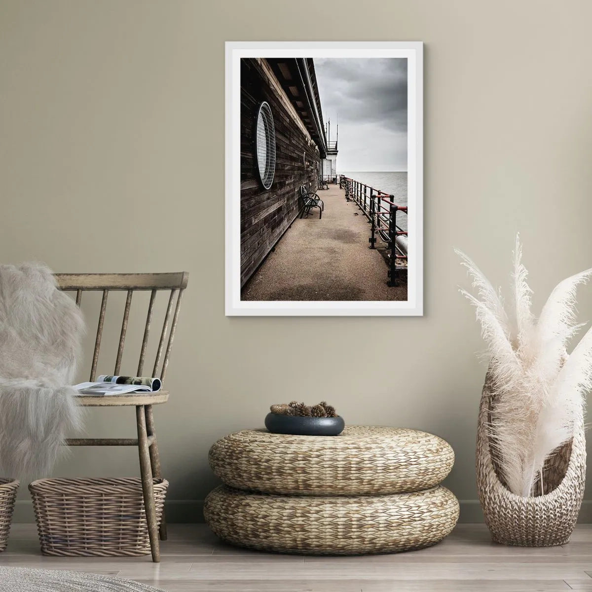 Plakát v bílém rámu - Čas, který se zastavil - 61x91 cm