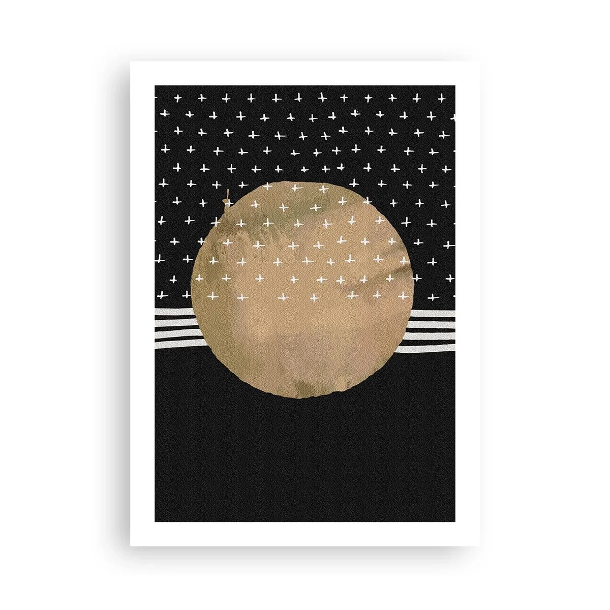 Plakát - Kompozice: vlajka galaxie - 50x70 cm