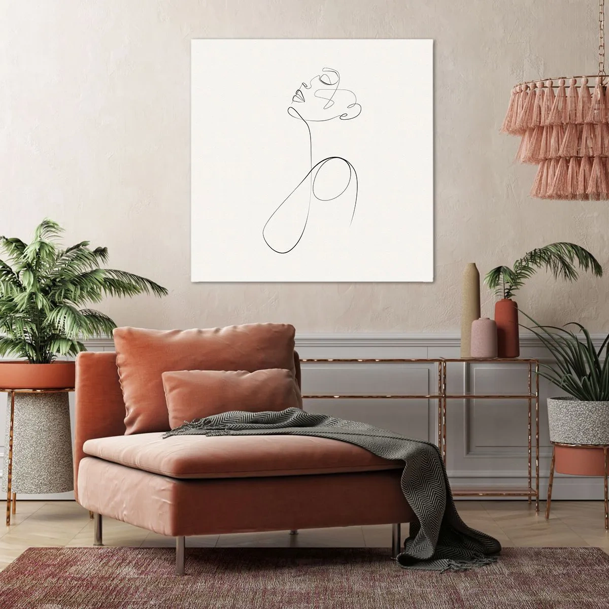 Obraz na plátně - Zamotaná ve snech - 50x50 cm