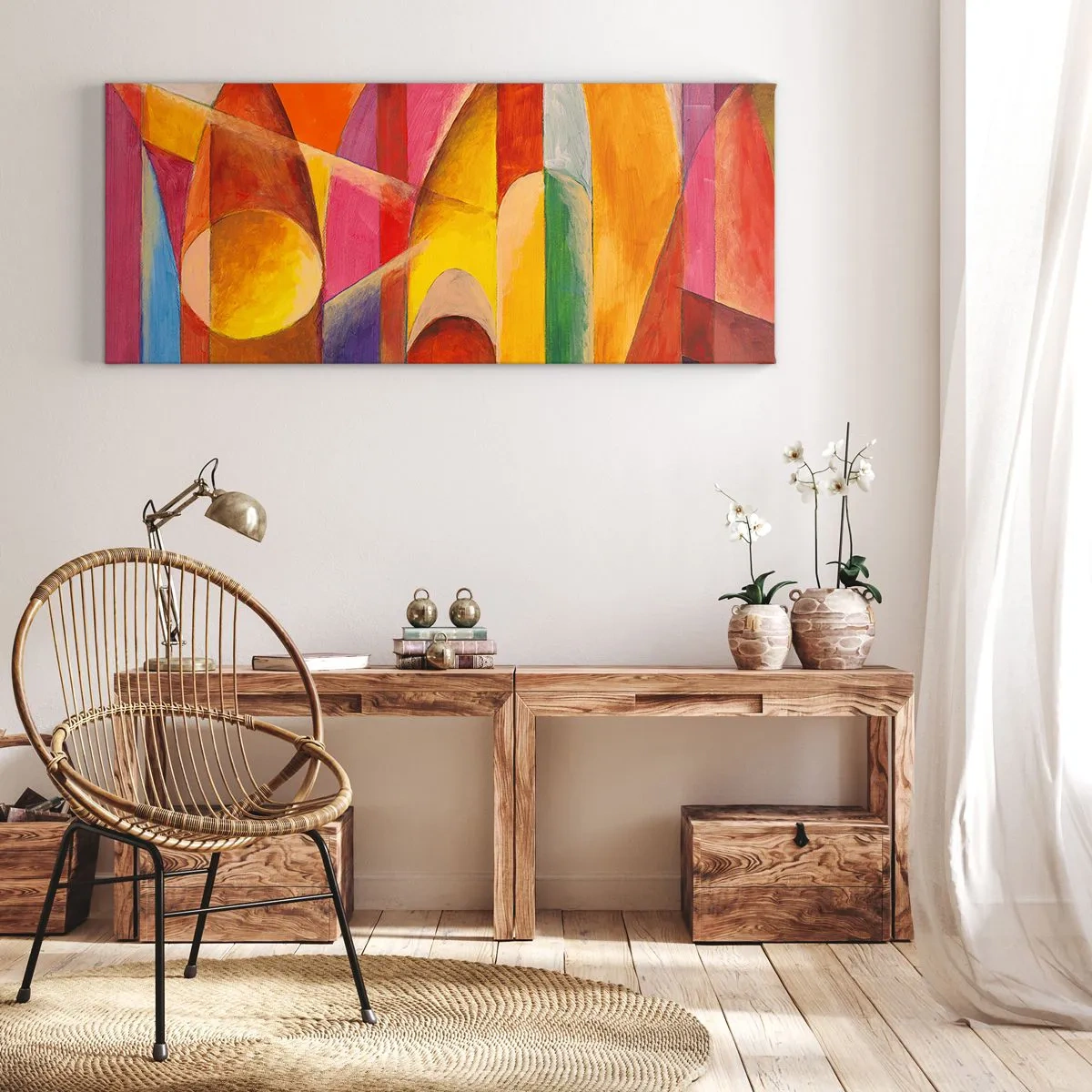 Obraz na plátně - Katedrála slunce - 100x40 cm