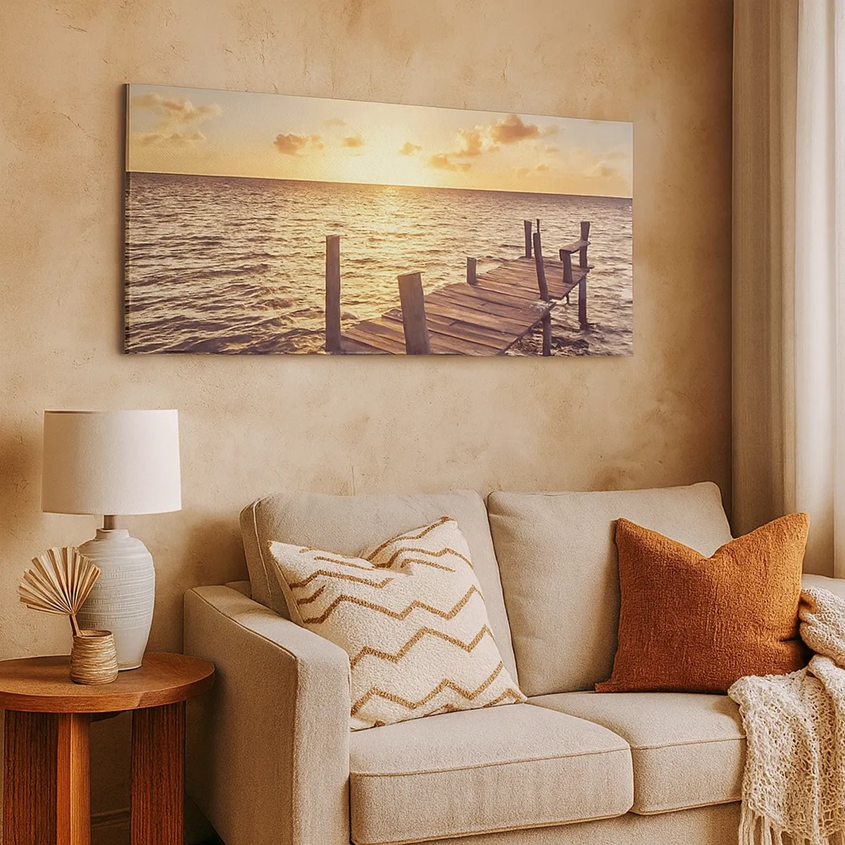 Obraz na plátně - Zlatá země laskavosti - 30x30 cm