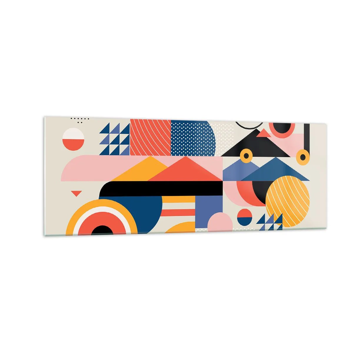 Obraz na skle - Kompozice: pojďme si hrát - 140x50 cm