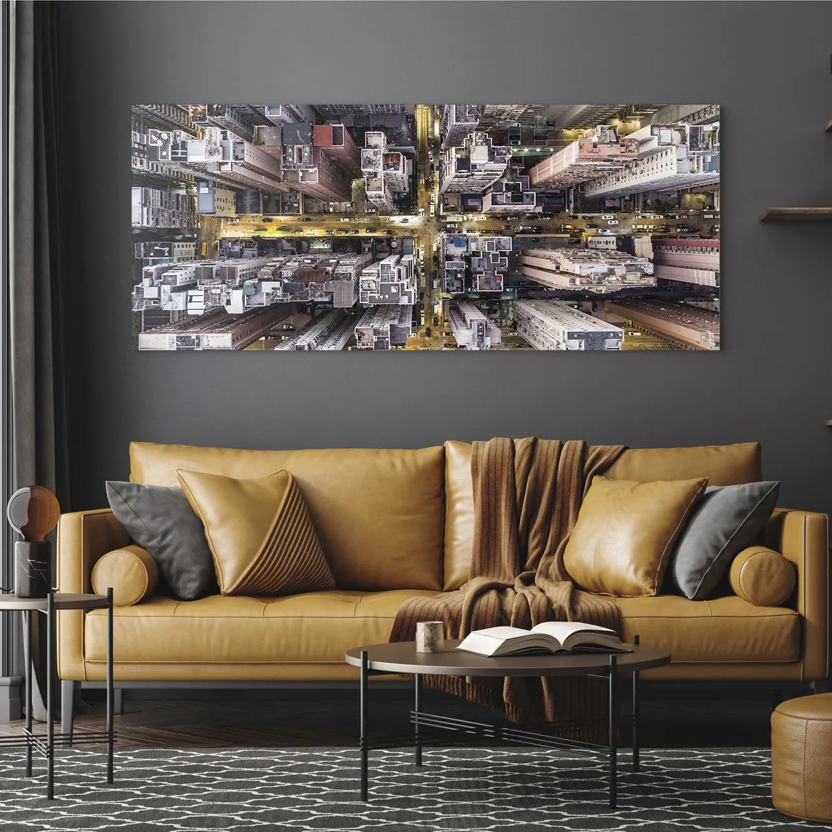 Obraz na skle - Pozdrav z Hongkongu - 100x40 cm