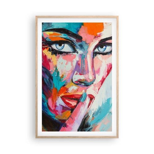 Plakát v rámu světlý dub - Naše první tajemství - 61x91 cm