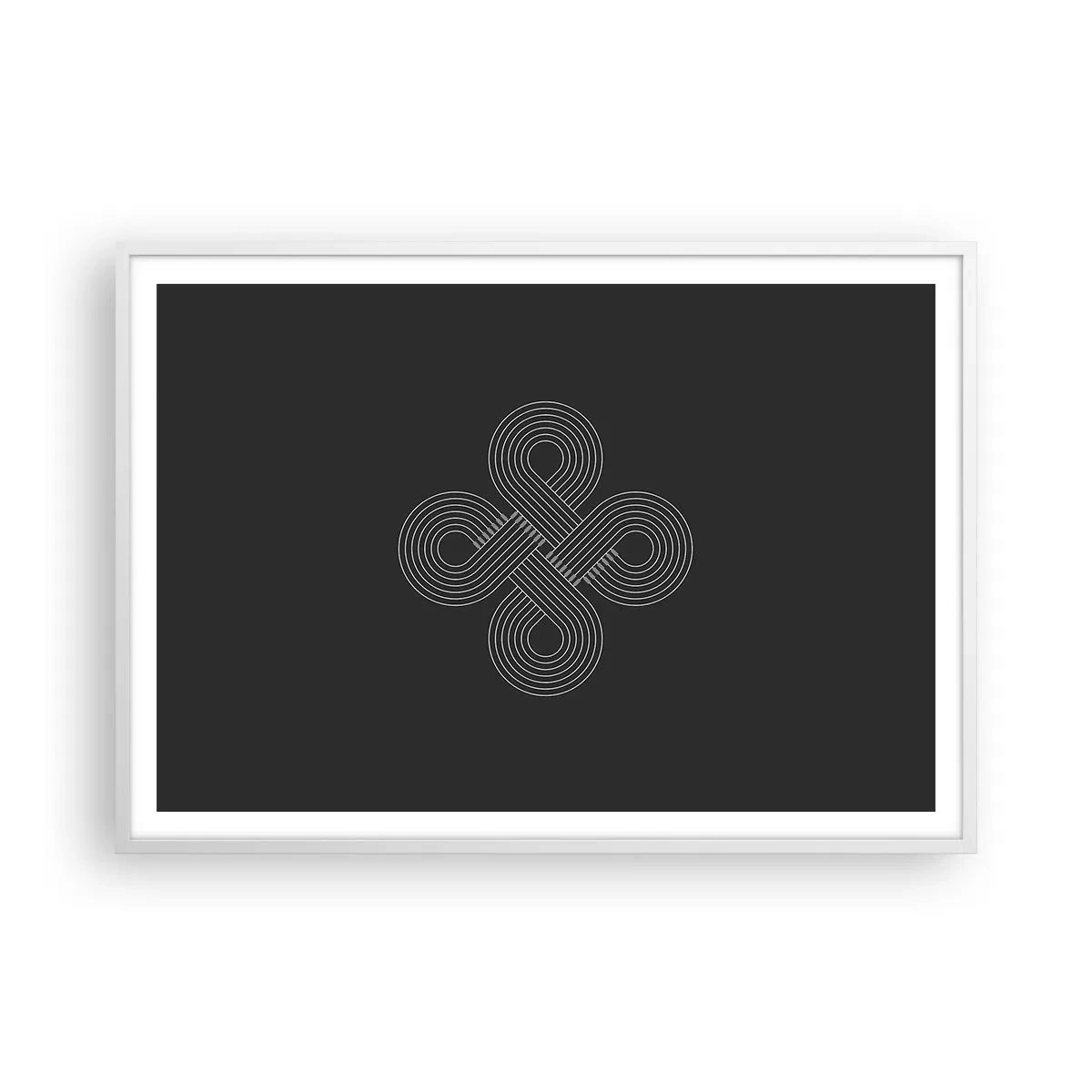 Plakát v bílém rámu - V keltském duchu - 100x70 cm