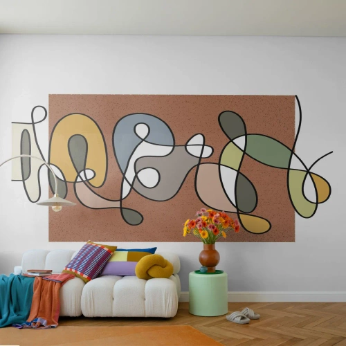 Fototapeta Premium Canvas - Abstrakce, která stojí za úsměv - Moderní, Abstrakce, Kus - 450x315 cm