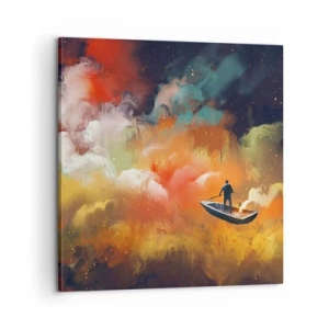 Obraz na plátně - Lodí galaxií - 60x60 cm