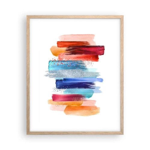 Plakát v rámu světlý dub - Nahoru a dolů - 40x50 cm