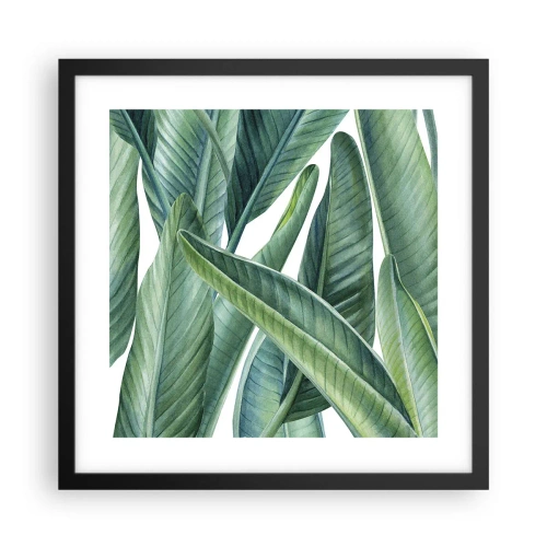 Plakát v černém rámu - Prostě zelená - 40x40 cm