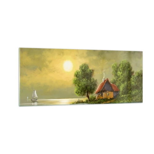 Obraz na skle - Krásně, jako z obrázku - 100x40 cm