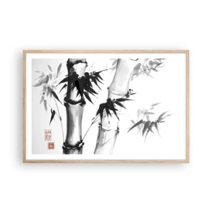 Plakát v rámu světlý dub - Blízký záběr na orient - 91x61 cm